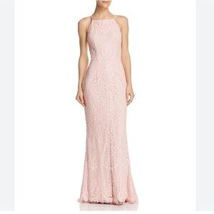 Aqua Dresses Lace Gown. NWT